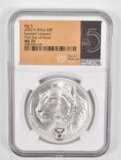 MS70 2020 South Africa 5 Rand 1oz .999 Fine Silver Spotted Leopard NGC