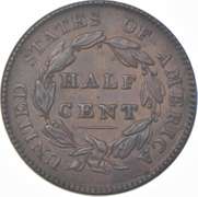 1828 Classic Head Half Cent - 12ST
