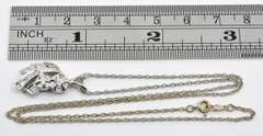 Nice White Gold Vintage Diamond Cluster Pendant
