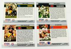 4 Pro-Set 1990 QB MVP Football Cards