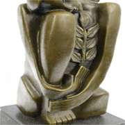 Woman Bronze Figurine