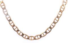 Vintage Italian Sterling Silver Fancy Link Chain Necklace