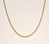 Sparkling 14k Popcorn Link Necklace