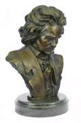 Ludwig van Beethoven Bust Bronze Statue