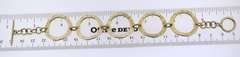 Mexican Sterling Silver large Circle Link Bracelet
