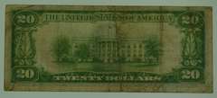 1929 Twenty Dollars $20 Brown Seal Bank Note