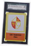 1967 Philadelphia #180 San Francisco 49'ers - SGC 96 MINT 9