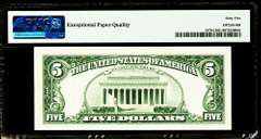 Gem Crisp 1969A $5 Federal Reserve Note Philadelphia PMG 65 EPQ!!