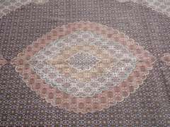 Highlighted Silk Persian Tabriz Mahi (Fish) 8.1x11.7