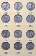 Near Complete 1937-1947 Walking Liberty Halves