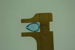 5ct Pear Shape Blue Topaz Loos Stone