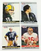 4 Pro-Set 1990 QB MVP Football Cards
