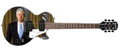 President Bill Clinton Autographed Custom Graphics Gibson Epiphone Guitar ACOA