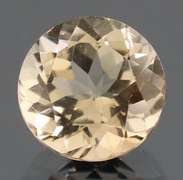 Exciting 3.34ct 9mm champagne Imperial Topaz solitaire