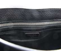 Prada Saffiano Black Leather Messenger Bag