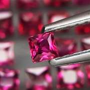 Radiant princess cut! Unheated! 3.91ct Sapphire set!