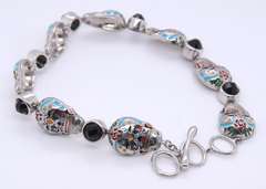 Sterling Silver Skeleton Link Bracelet