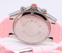 Michele Tahitian Pink Jelly Bean Chronograph Watch