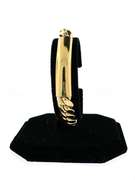 Yellow Gold Cuban Link Bracelet w/ Engravable Curved Linked ID