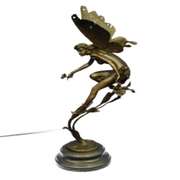 Mythical Bronze Fairy Angel Sculpture