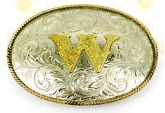 Montana Silversmiths German Silver Belt Buckle