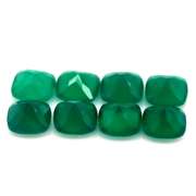 Breath taking 15.33ct grass green Botswana Agate set