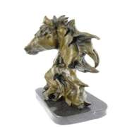 Gorgeous Bust Horse Head Bronze Sculpture