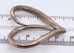 Vintage Sterling Silver Heart Shaped Pendant