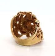 Oh My Monstera! Middle Finger 18K Gold Ring