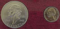 The Thomas Jefferson Coinage And Currency Set With COA