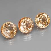 Matched! 3 piece 15.85ct full fire Imperial Topaz set