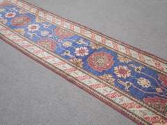 Handmade Pakistani Kazak Design 2.11x11.0