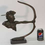 Indian Archer Bronze Sculpture