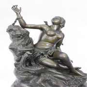 Nude Nymph Bronze Sculpture