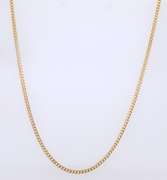 Popular Yellow Gold Curb Link Chain Necklace