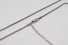 Vintage Sterling Silver Italian Popcorn Chain Necklace