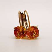 14kt Yellow Gold & Citrine Earrings