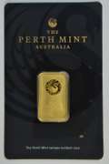 Pure .9999 Fine Gold 10 gram bar from The Perth Mint in card