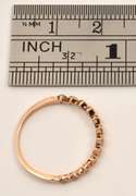 Sweet Thin Rose Gold Diamond Band