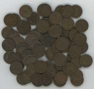 Nice lot of 75 assorted mixed date Indian Head Cents. Circs