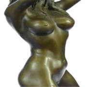 Naked Beautiful Girl Bronze Sculpture