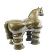 Modern Roman Horse Bronze Statue