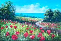 ONE OF A KIND BEAUTIFUL PAINTING ON CANVAS