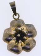 Mexico Sterling Silver Vintage Flower Pendant