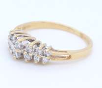 14KT Yellow Gold Art Deco Diamond Band