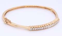 Very Popular Style Diamond Bangle Bracelet Perfect For Staggering