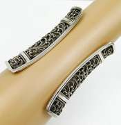 Fabulous Lois Hill 3 5/8 IN Sterling Filigree Cuff