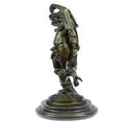 Nude Lady with Angel Bronze Statue