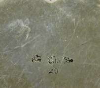 Antique 800 Silver Pansy Box