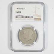 FAIR 2 1964-D Kennedy Half Dollar - Graded NGC LOW Ball